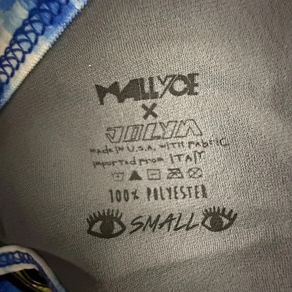 Jolyn Bikini Swim Top‎ Vent Small Blue White (Splash) New with tags - Picture 4 of 5